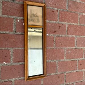 Vintage Victorian Wooden Framed Wall Mirror